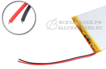 АКБ универсальная (под пайку), 104x58, 3.7V, 3500mAh, oem