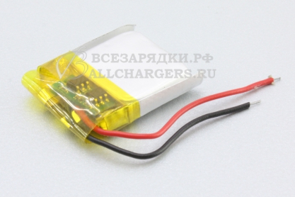 АКБ универсальная (под пайку), 20x15 x 4.0, 3.7V, 75mAh, oem