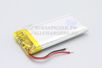 АКБ универсальная (под пайку), 42x20x4.0, 3.7V, 450mAh, oem