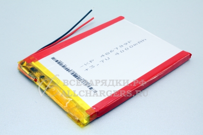 АКБ универсальная (под пайку), 89x67x4.5, 3.7V, 4000mAh, oem