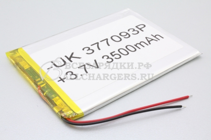 АКБ универсальная (под пайку), 93x70x35, 3.7V, 3500mAh, oem