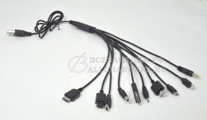 Универсальный зарядный USB кабель, 10in1, прямой шнур, oem