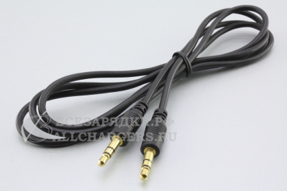 Переходник (кабель) Jack 3.5mm, - Jack 3.5mm (AUX), 3 конт., прямой, oem