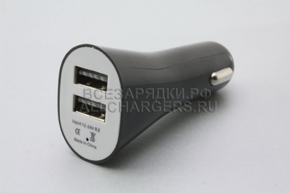 АЗУ с USB выходом, 5.0V, 0.60A, 2x USB, oem