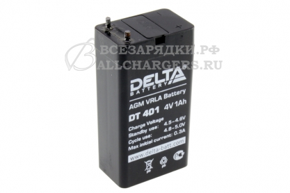 АКБ свинцовокислотная 4.0V, 1.0Ah (35x22x65), oem