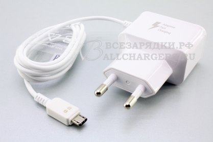 СЗУ c micro-USB, 5.0V, 2.00A; 9.0V, 1.67A, Adaptive Fast Charging, встр. кабель, oem