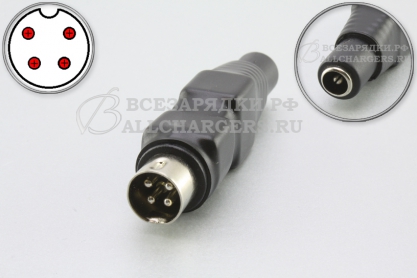Переходник для ЗУ (5.5x2.1 - 4pin, CP), жесткий, для телевизоров BBK, oem
