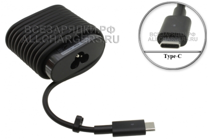 Адаптер питания сетевой PD 45W, USB Type-C, для ноутбука Dell (HDCY5, LA45NM150), original