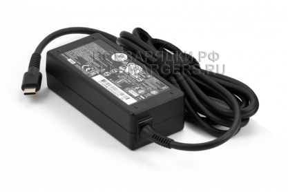 Адаптер питания сетевой PD 45W, USB Type-C, для ноутбука HP (TPN-CA01, TPN-DA07), original