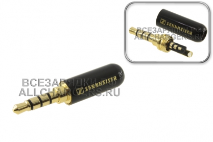 Разъем Jack 3.5mm 4pole, штекер (m), на кабель, металл., черный, oem