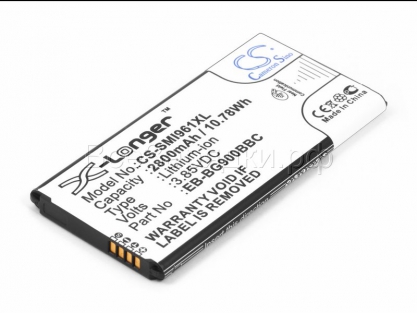 АКБ для Samsung GT-i9600, SM-G900, SM-G906S, SM-G910S (EB-BG900BBE), 2800mAh, NFC, CS (Pitatel)