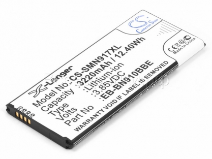 АКБ для Samsung SM-N910C, N910F, N910G, N910H, N910M (EB-BN910BBE), 3220mAh, CS (Pitatel)