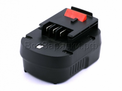 АКБ для Black & Decker BDG, BDGL, CD, CDC, HPD, KC, PS, XTC (A12, A1712, FS120B), 12V, 2.0Ah, Ni-Cd