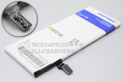 АКБ для Apple iPhone 6 (616-0805, 616-0806, 616-0807), 2000mAh, Craftmann