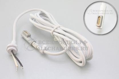 Кабель для адаптера питания со штекером Magsafe1, 45W- 65W, L-образный штекер, oem