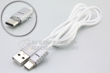 Кабель USB - USB-C (USB 3.1 Type C), 1.0m, с индикацией, oem