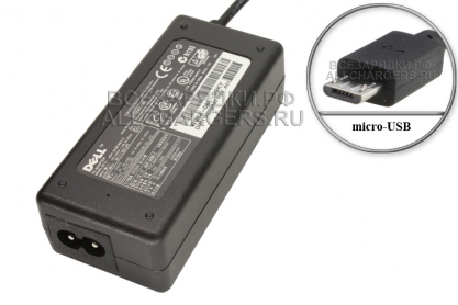 Адаптер питания сетевой 19.0V, 1.20A, micro-USB (DA24NM130), отд. шнур, для Dell, original