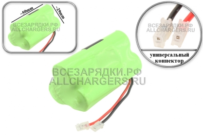 АКБ Ni-MH, AA 3S1P, 3.6V, треуг., с универсальным коннектором, станд., oem