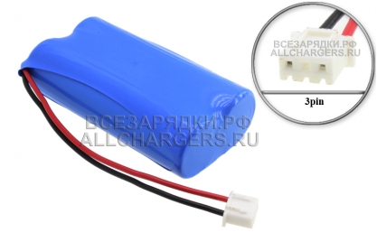 АКБ для АТОЛ 15Ф, 60Ф, 90Ф, 91Ф, 92Ф (LFL002-INR18650, PNS-LFL002), 3pin, 7.4V, Li-Ion, oem