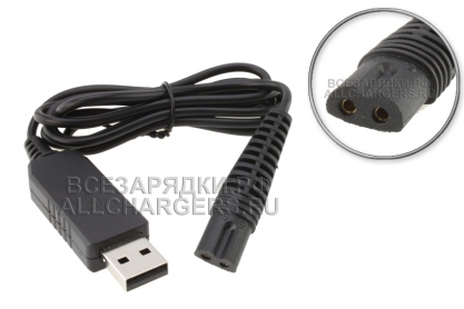 Кабель USB - 12V (Type 5210, 5214), для зарядки электробритвы Braun, oem