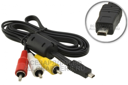 Кабель мультимедийный, 8pin - 3x RCA (аудио-, видео), (AD39-00119C, AD39-00119E), oem