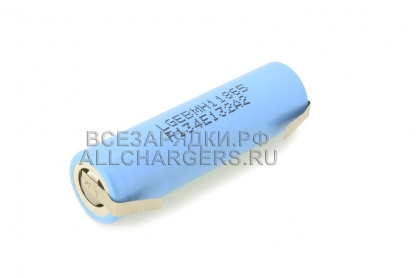 АКБ (элемент питания) типа 18650 (ICR18650), с пластинами, 3000mAh, oem