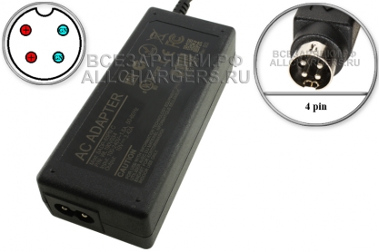 Адаптер питания сетевой 19.0V, 3.42A, 4pin VP (ADP-65DB, SADP-65KB), для Kraftway, Poindus, oem