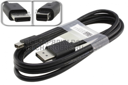 Кабель DisplayPort - Mini DisplayPort, 1.8m, черный, для подключения монитора к компьютеру, oem