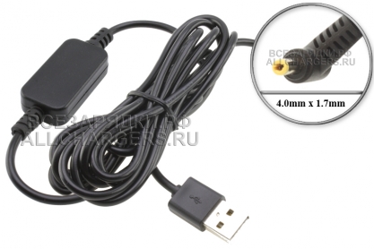 Переходник (конвертер) USB 5V - 9V, 4.0x1.7, для подключения устройств к USB, oem