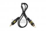 Кабель 1x RCA (m) - 1x RCA (m), 1.0m, для аудио- и видео- техники, oem