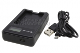 Зарядное устройство для Panasonic (CGA-, CGR-S006E, DMW-BMA7), питание от USB, oem