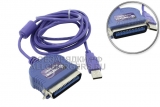 Переходник (конвертер) USB - LPT (IEEE 1284), кабель, oem