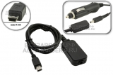 Переходник (конвертер) 12V, 3.5x1.35 - 5V, mini-USB, пониж., черный, для видеорегистратора, oem