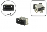 Разъем mini-USB 4pin, гнездо (f), на плату, под пайку, oem