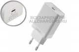 СЗУ с USB выходом, 5.0V, 3.00A, 1x USB-C, PD, белый, oem