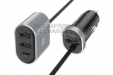 АЗУ с USB выходом, 5.0V, 3.00A, 48W, 3x USB, 1x USB Type-C, QC, PD, oem