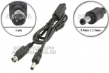 Переходник для ЗУ, 5.5x2.5 - 3pin, кабель, для CPAP, BiPAP ResMed S9, oem