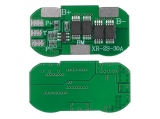 Плата контроля заряда (BMS), Li-Ion, 2S, 10A, торц., T-канал (пустой), oem