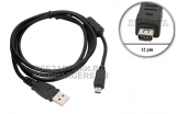 Кабель USB - 12pin, для Olympus C, Camedia, mju, Stylus - серий (CB-USB5, CB-USB6, CB-USB8), oem