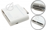 Переходник OTG, USB - Apple 30pin, с кард-ридером (5-in-1), для iPad, oem