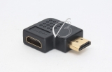 Переходник HDMI - HDMI, угловой, левый угол (left angle), адаптер, oem