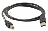 Кабель USB-A - USB-B, для принтеров, сканеров, МФУ и др, 1.8m (стандартный), черный, oem