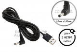 Переходник USB - 5.0V, 3.5x1.35, кабель, 1.8m - 2.0m, для различных устройств, oem