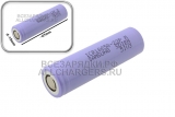 АКБ (элемент питания) типа 18650 (ICR18650), 18x65, 2200mAh, Samsung