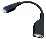 Переходник OTG, micro-USB - USB-A(f), кабель, для Nokia C3, C6, C7, E7, N8, X3 и др., Nokia CA-157