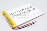 АКБ универсальная (под пайку), 100x73x4.0, 3.7V, 3500mAh, oem