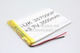 АКБ универсальная (под пайку), 85x55x5.7, 3.7V, 3500mAh, oem