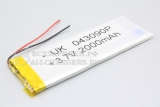 АКБ универсальная (под пайку), 92x32x3.8, 3.7V, 2000mAh, oem