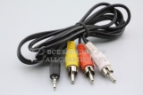 Кабель мультимедийный, Jack 2.5mm - 3x RCA male, oem