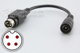 Переходник для ЗУ (5.5x2.1 - 4pin, CP), гибкий, для телевизоров BBK, oem